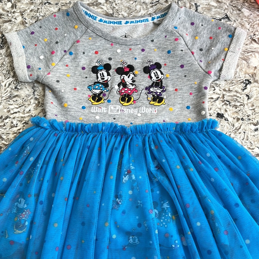 Walt Disney World Minnie Mouse with Polka Dots Tutu Dress Size 12m